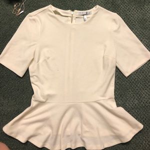 Classy off white  peplum top